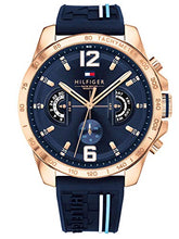 Load image into Gallery viewer, Tommy Hilfiger Analogue Multifunction Quartz Watch for Men with Navy Blue Silicone Bracelet - 1791474 ambersleys