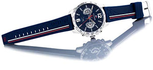 Tommy Hilfiger Analogue Multifunction Quartz Watch for Men with Navy Blue Silicone Bracelet - 1791476 ambersleys