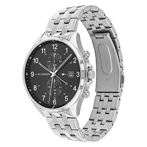 Tommy Hilfiger Analogue Multifunction Quartz Watch for Men with Silver Stainless Steel Bracelet - 1791707 ambersleys