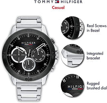 Load image into Gallery viewer, Tommy Hilfiger Analogue Multifunction Quartz Watch for Men with Silver Stainless Steel Bracelet - 1791890 ambersleys