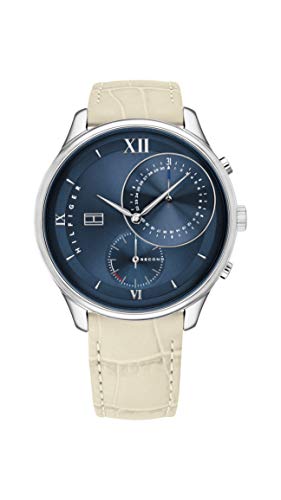 Tommy Hilfiger Analogue Multifunction Quartz Watch for Women with Beige Leather Strap - 1782130 ambersleys