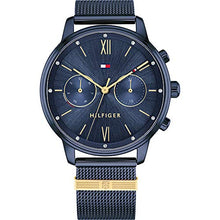 Load image into Gallery viewer, Tommy Hilfiger Analogue Multifunction Quartz Watch for Women with Blue Stainless Steel Mesh Bracelet - 1782305 ambersleys