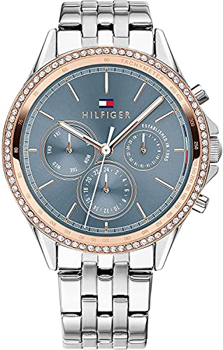 Tommy Hilfiger Analogue Multifunction Quartz Watch for Women with Silver Stainless Steel Bracelet - 1781976 ambersleys