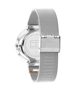 Tommy Hilfiger Analogue Multifunction Quartz Watch for Women with Silver Stainless Steel Mesh Bracelet - 1782537 ambersleys