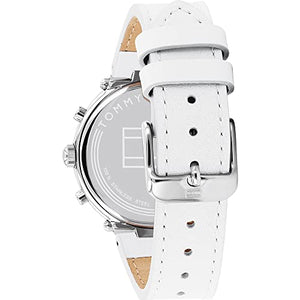 Tommy Hilfiger Analogue Multifunction Quartz Watch for Women with White Leather Strap - 1782352 ambersleys