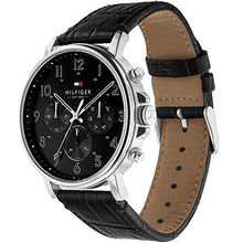 Load image into Gallery viewer, Tommy Hilfiger Analogue Quartz Watch for Men with Black Leather Strap - 1710381 ambersleys