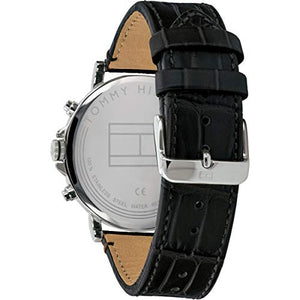 Tommy Hilfiger Analogue Quartz Watch for Men with Black Leather Strap - 1710381 ambersleys