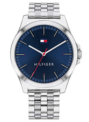 Tommy Hilfiger Analogue Quartz Watch for Men with Silver Stainless Steel Bracelet - 1791713 ambersleys