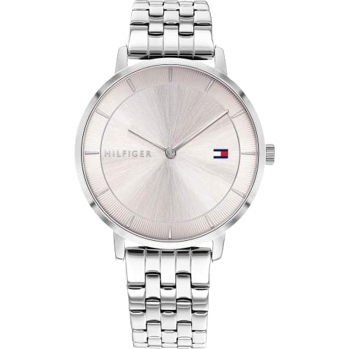 Tommy Hilfiger Analogue Quartz Watch for Women with Silver Stainless Steel Bracelet - 1782283 ambersleys
