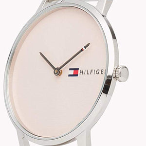 Tommy Hilfiger Analogue Quartz Watch for Women with Silver Stainless Steel Mesh Bracelet - 1781970 ambersleys