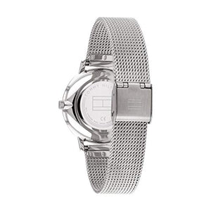 Tommy Hilfiger Analogue Quartz Watch for Women with Silver Stainless Steel Mesh Bracelet - 1782149 ambersleys